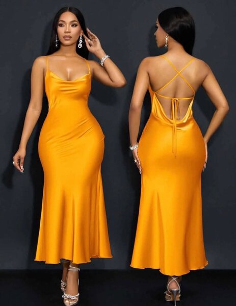 Robe élégante dos nu