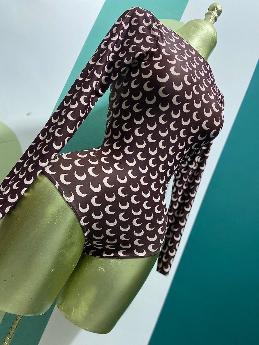 Body femme à motif lune