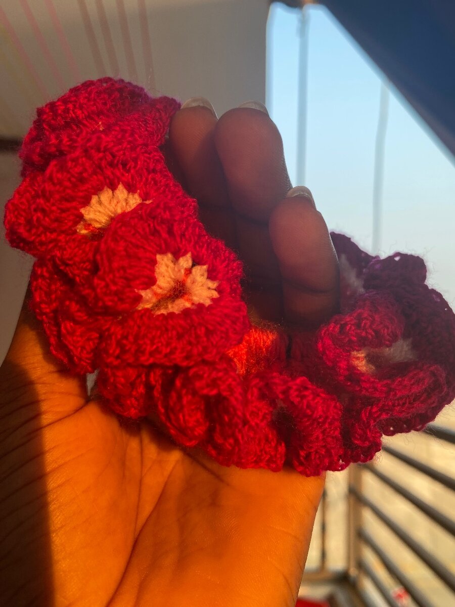 Élastique à cheveux crochet