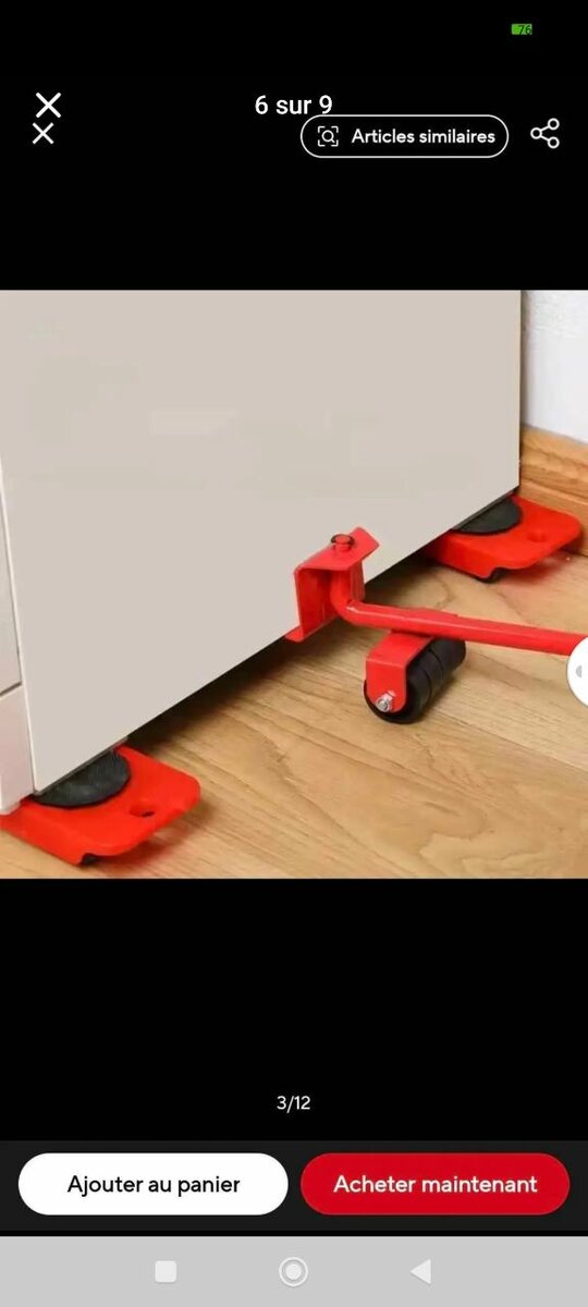 Roues de Déplacement Mobilier