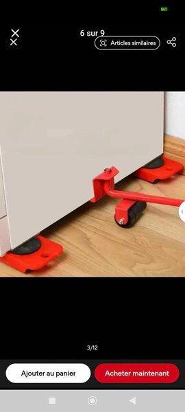 Roues de Déplacement Mobilier