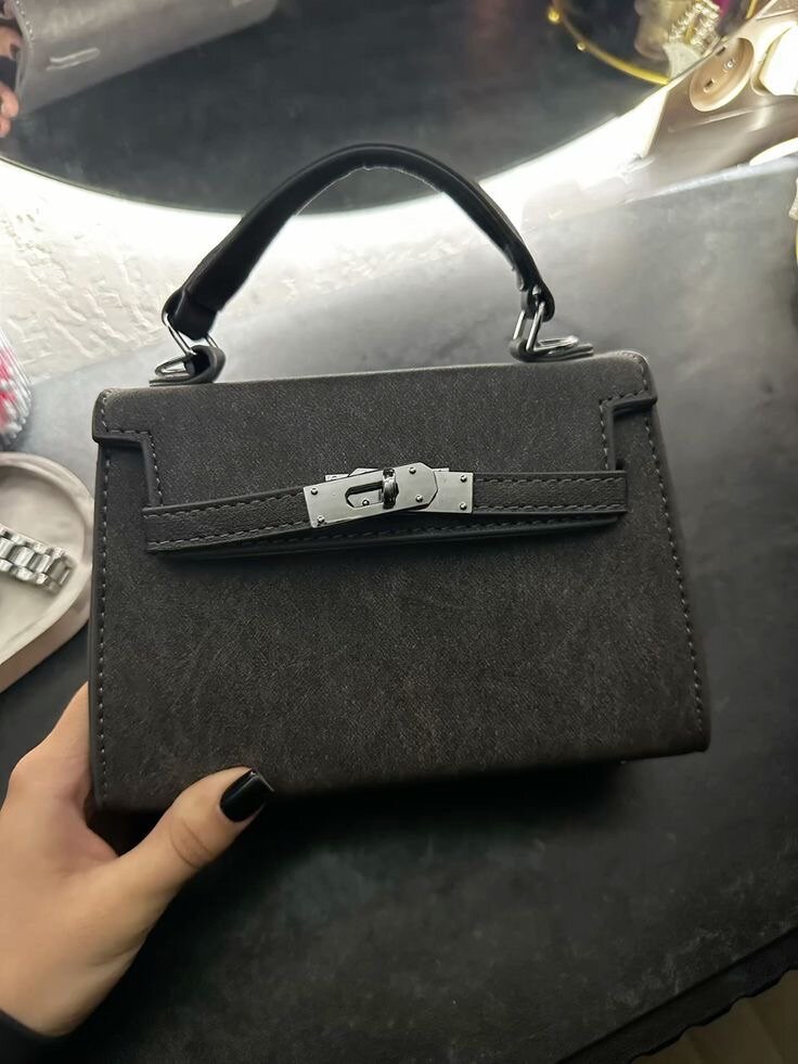 Джинсовая сумка под Hermes