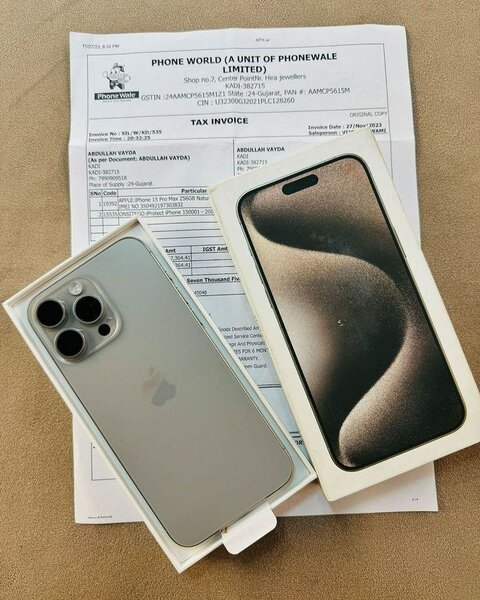 iPhone 15 Pro 256GB Argent