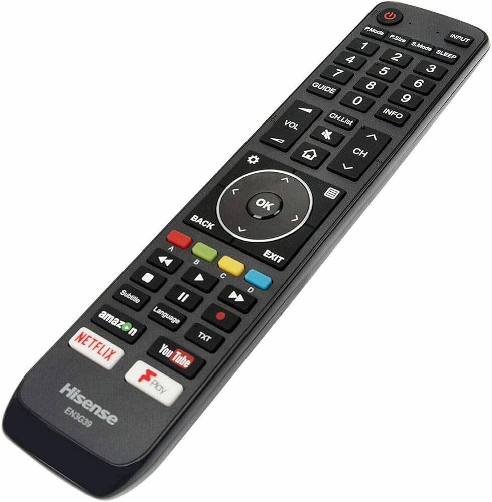 Hisense Smart uhd 4k tv remote