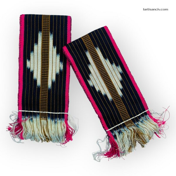 Lot 2 bandes tissées