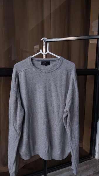 Grey lambswool sweater