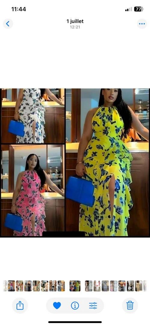 Robe longue florale élégante