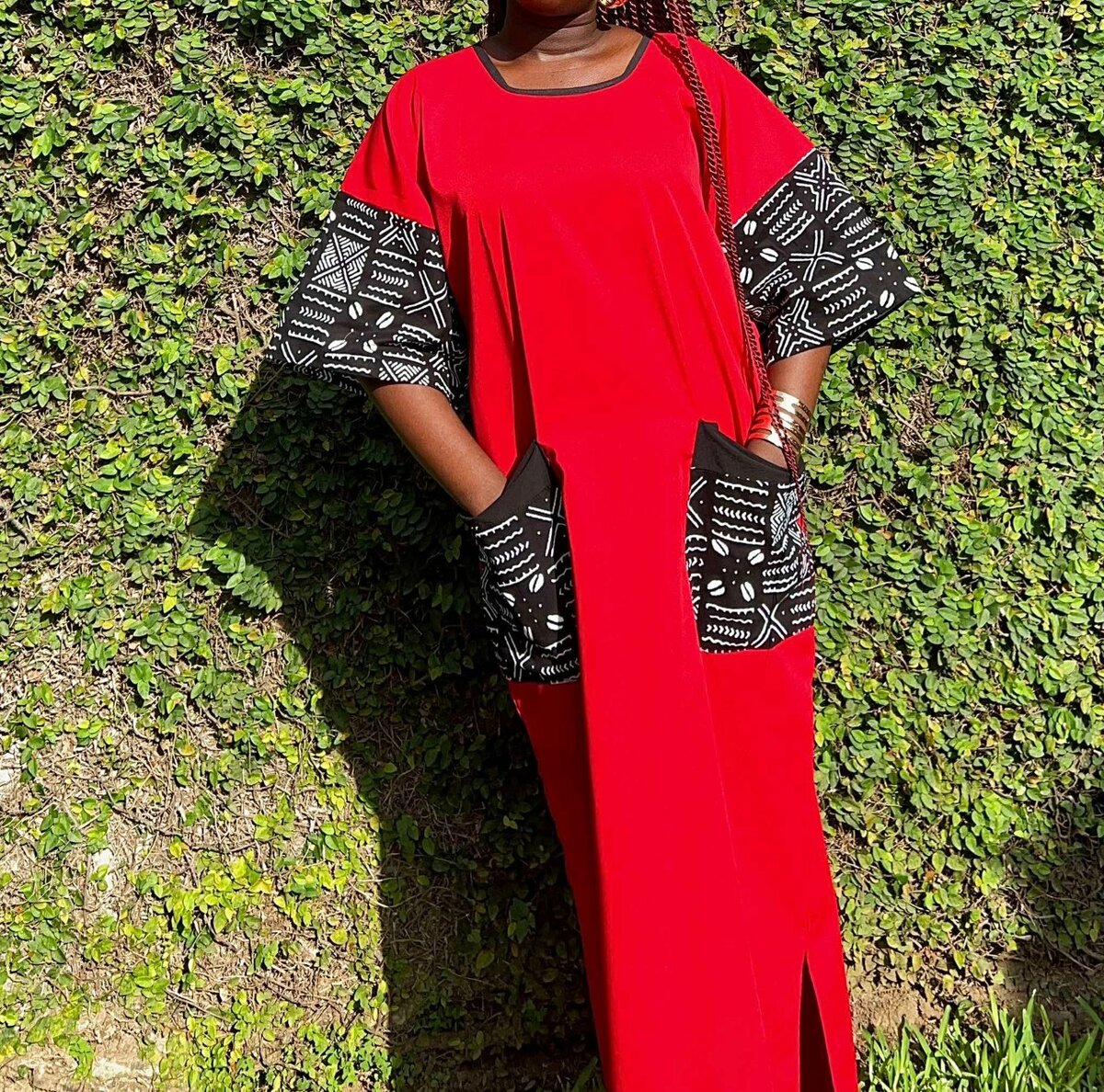 Robe Colorée en Wax