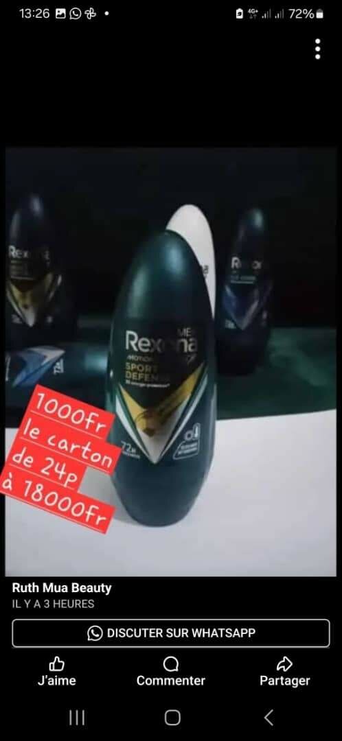 Rexona et deodorant