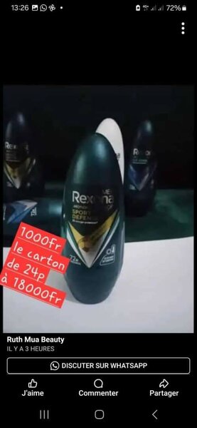 Rexona et deodorant