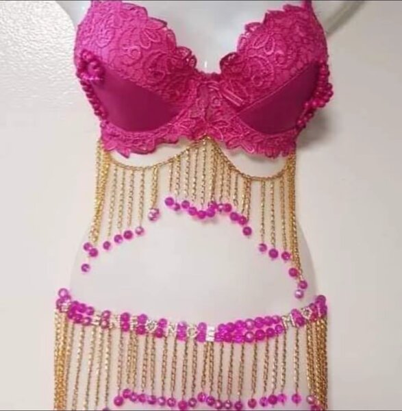 Ensemble bijou de corps glamour