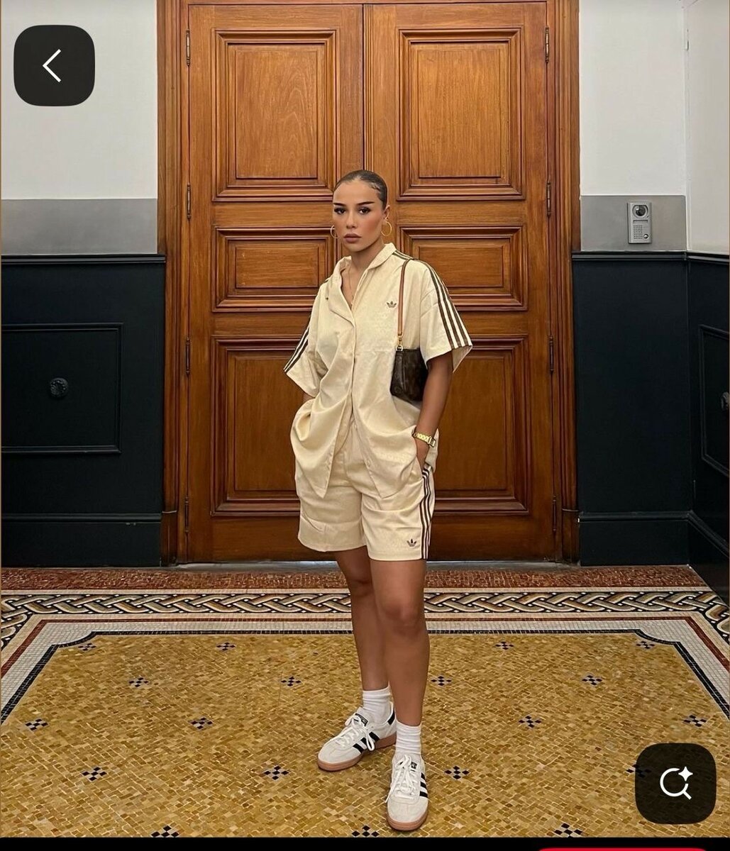 Set de sport beige femme stylé