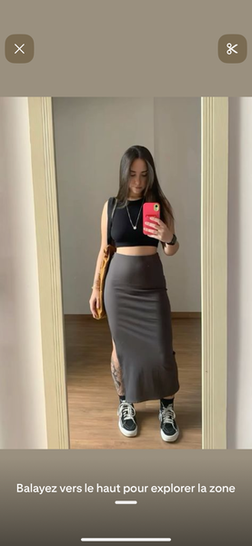 Jupe longue élégante femme