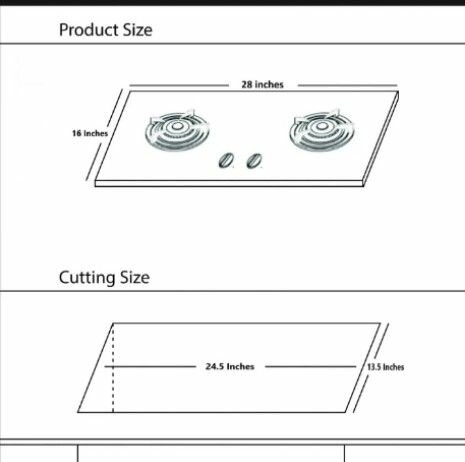 Kitchen gas stainless steel top hob wholesale price m import