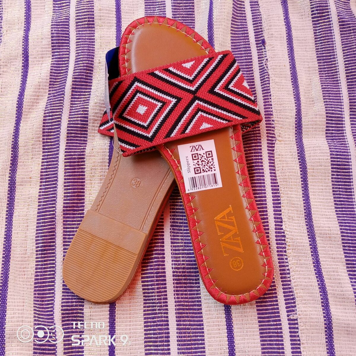 Sandales tissées colorées ZaZa