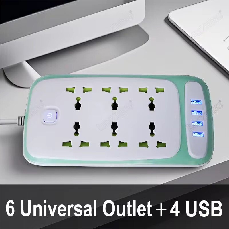 Multiprise 6 Prises 4 USB