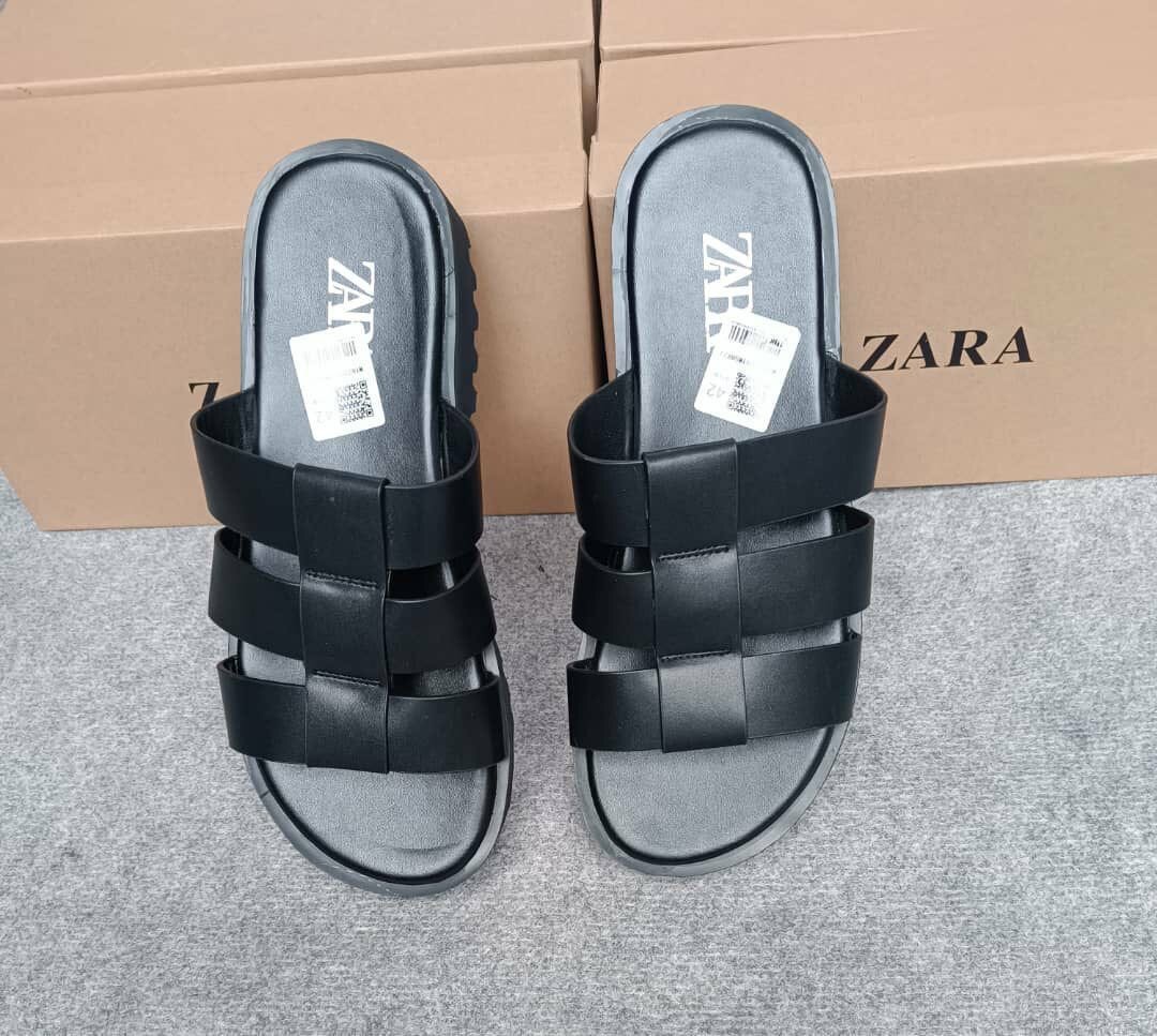 Sandales noires Zara