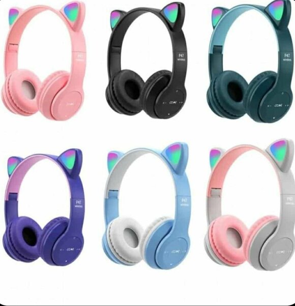 Casque Bluetooth Oreilles Chat LED