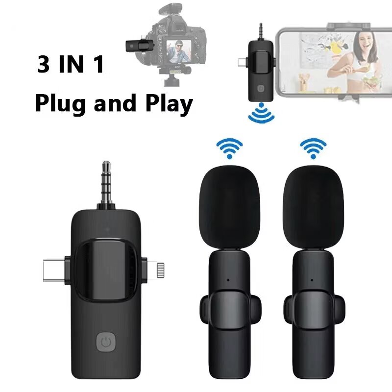 K15 Wireless Lavalier Microphone - Clear Audio for Presentat