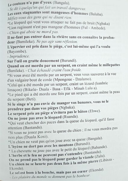 Livre "Proverbes Africains"