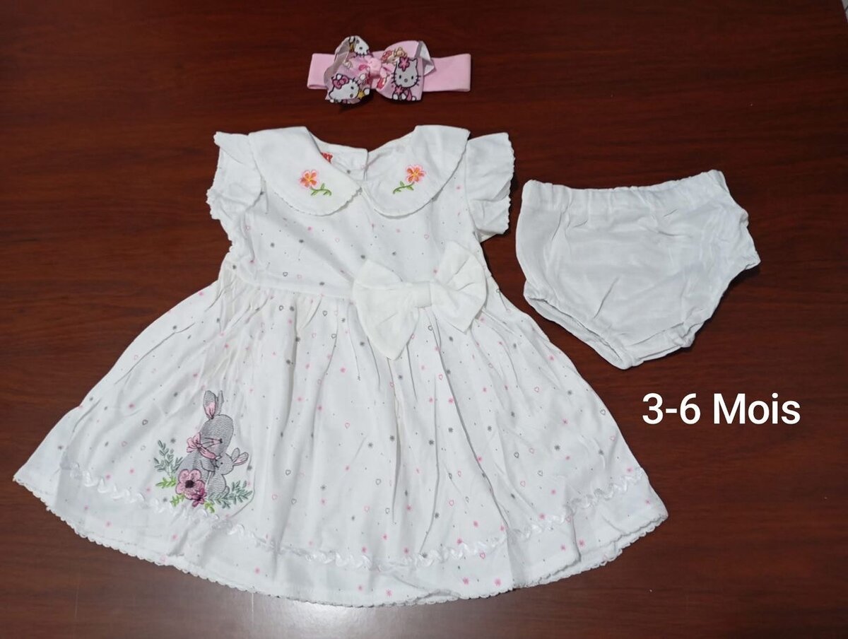 Robe bébé 3-6 mois mignonne