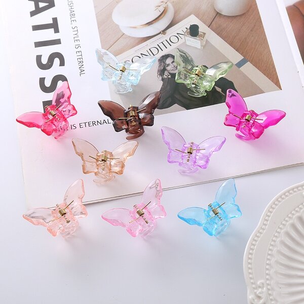 Butterfly hair clips