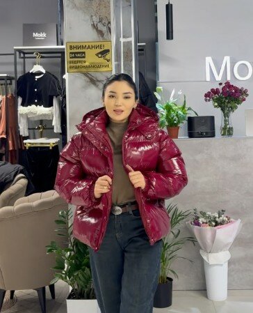 Куртка бордовая укороченная