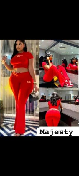 Ensemble Rouge Elegant Femme