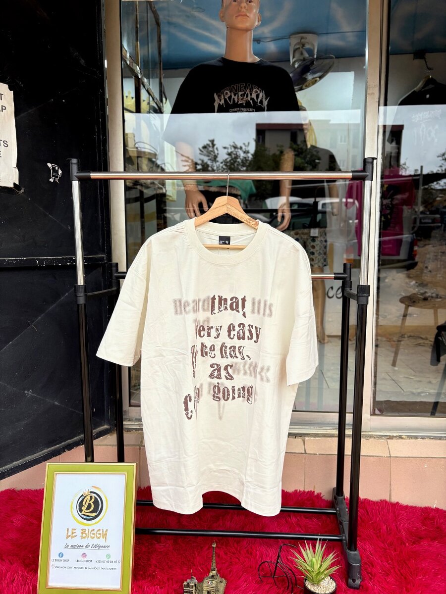 T-shirt oversize à message urbain