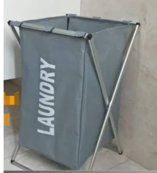 Folding laundry basket