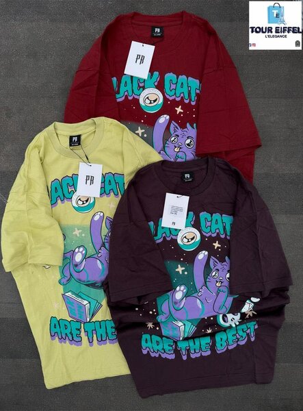 T-shirt Chat Animé Unisexe