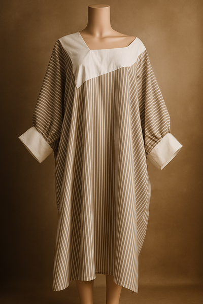 Robe ample rayée élégante