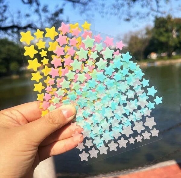 Patchs anti-acné étoiles colorées