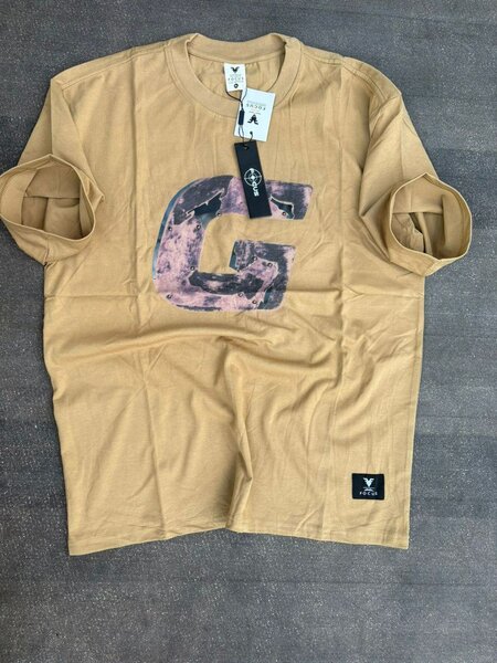 T-shirt marron imprimé G