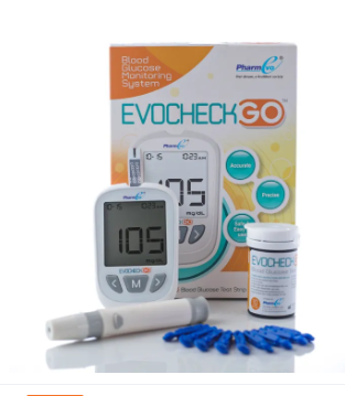 EVOCHECK GO GLUCOMETER WITH 1о FREE STRIPS