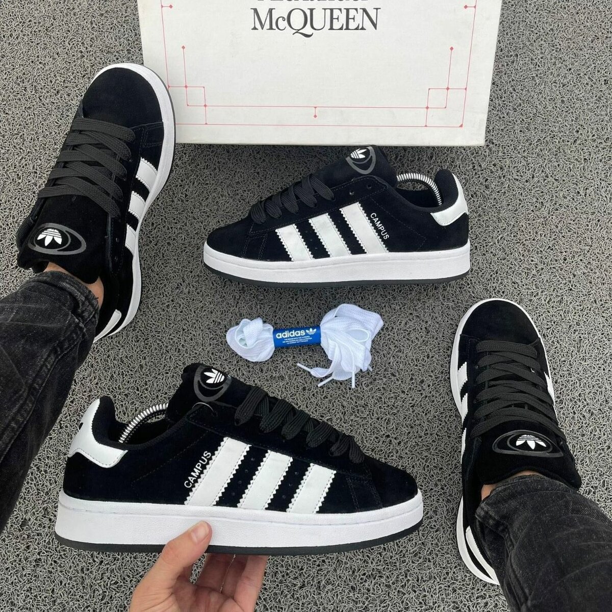 Sneakers Campus Noir et Blanc