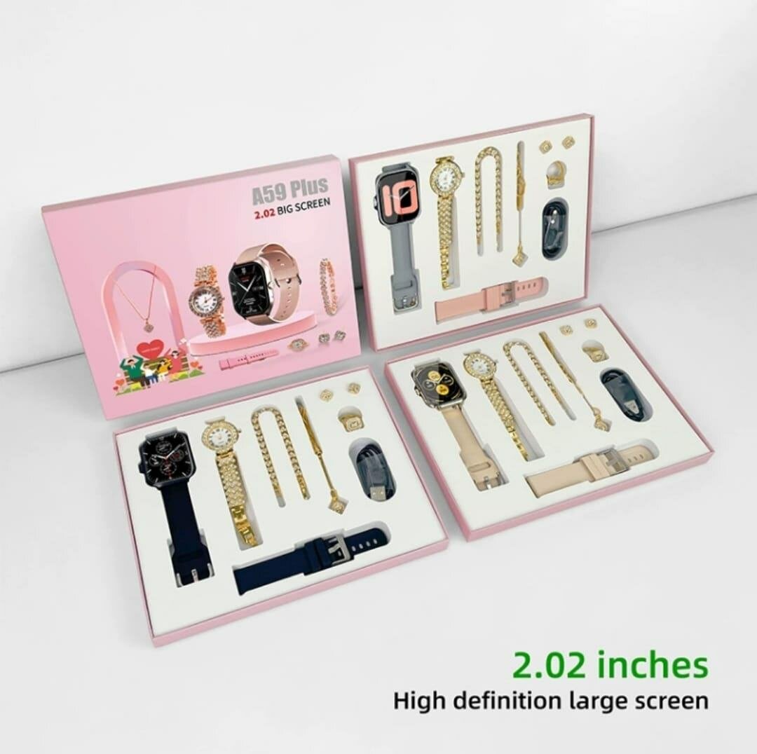 *MONTRE CONNECTÉE A59+ (FEMME)*  Bracelet en silicone interc