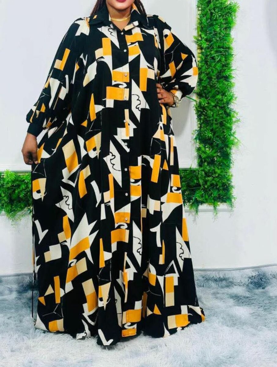 Robe longue colorée