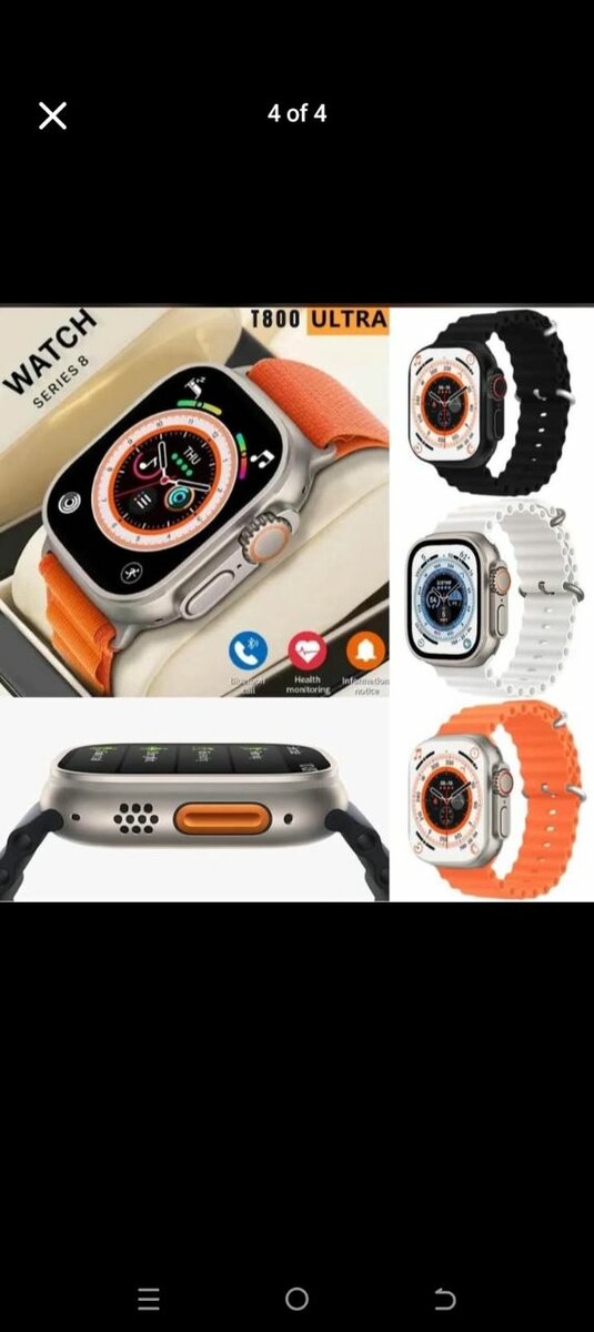 REDUCED TO CLEAR!! T900 Smart Watch  Features: Calls, BT Mus