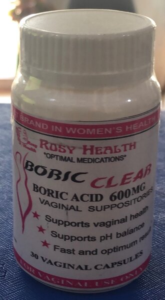 BORIC ACID VAGINAL SUPPOSITORIES 30,s