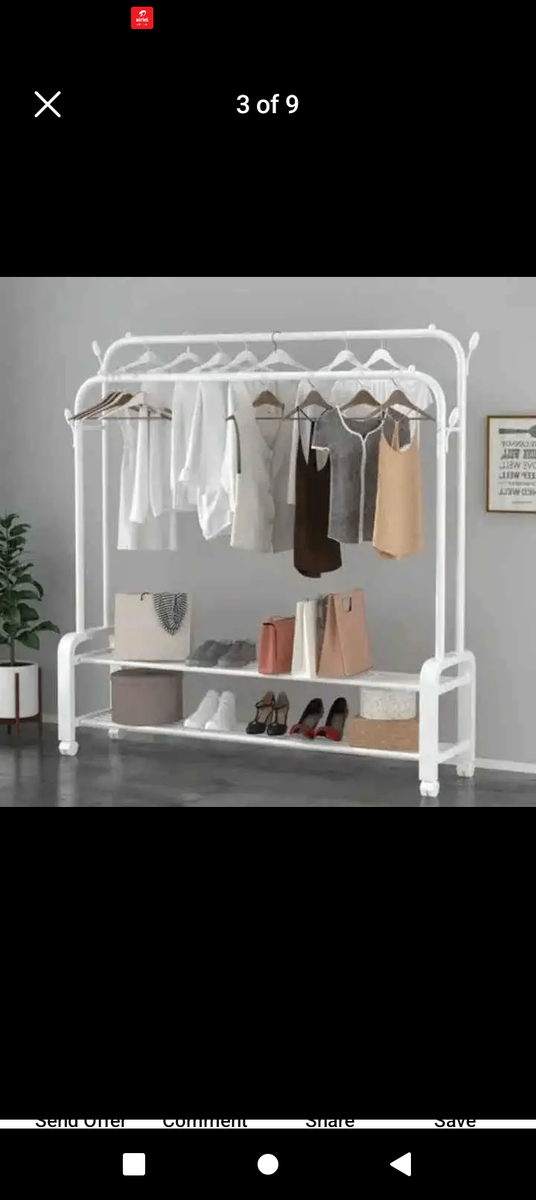 Cloth rack double hanger