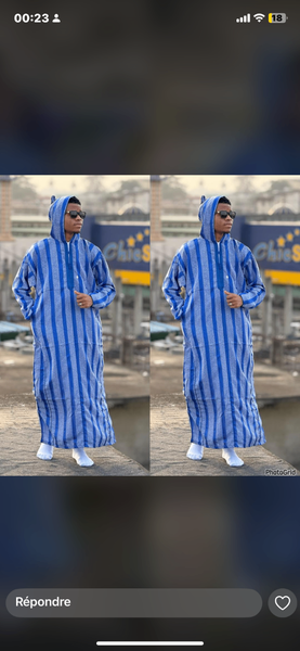 Boubou marocain en chapeau