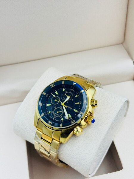 Montre homme luxe dorée