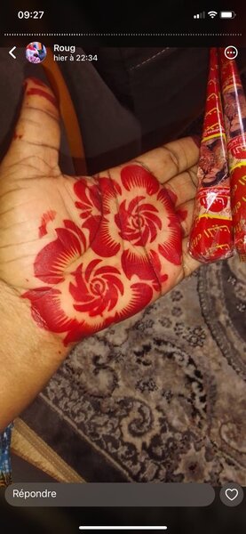 Cones de henné naturels