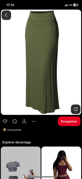 Jupe longue blanche élégante