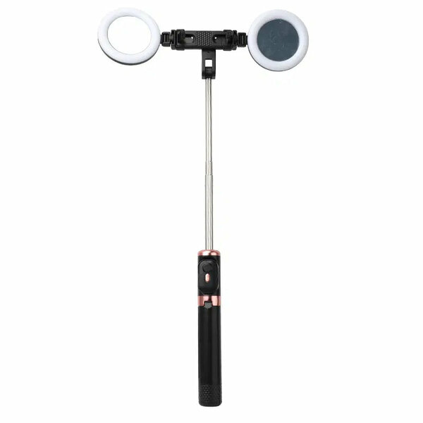 Trépied double ring light 1m70
