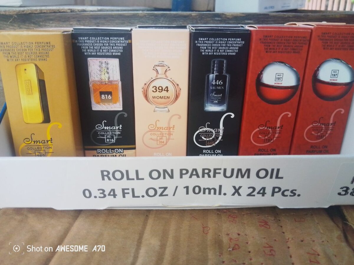 Lot de parfums roll-on 10ml