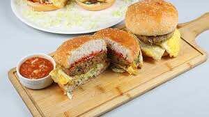 Chicken anda shami burger