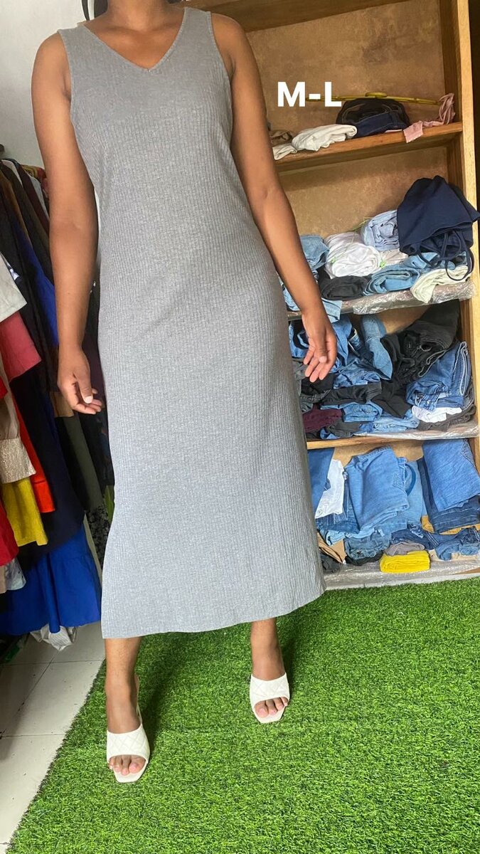 comfortable women's dress grey