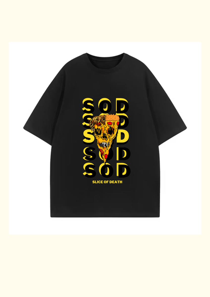 SOD black & yellow tee graphic